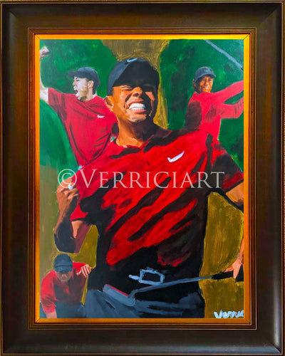 Tiger Woods Augusta Painting