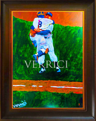 Don Larsen and Yogi Berra Painting By Verrici