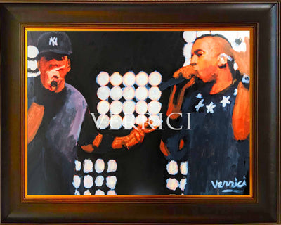 Jay Z and Kanye West Painting By Verrici