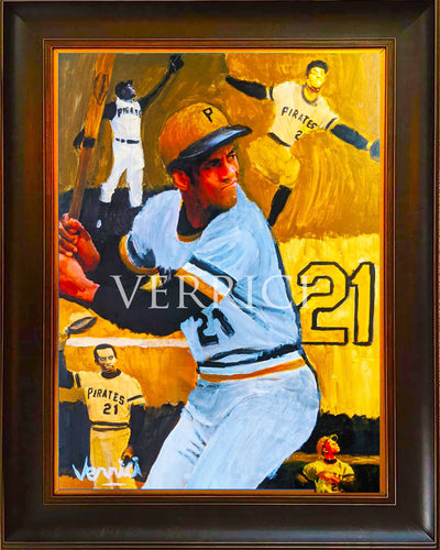 Roberto Clemente Painting By Verrici