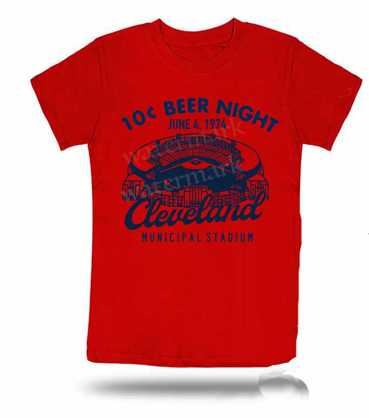 CLEVELAND MUNICIPAL STADIUM 10 cent beer night SHIRT CLEVELAND INDIANS SHIRT (Copy)