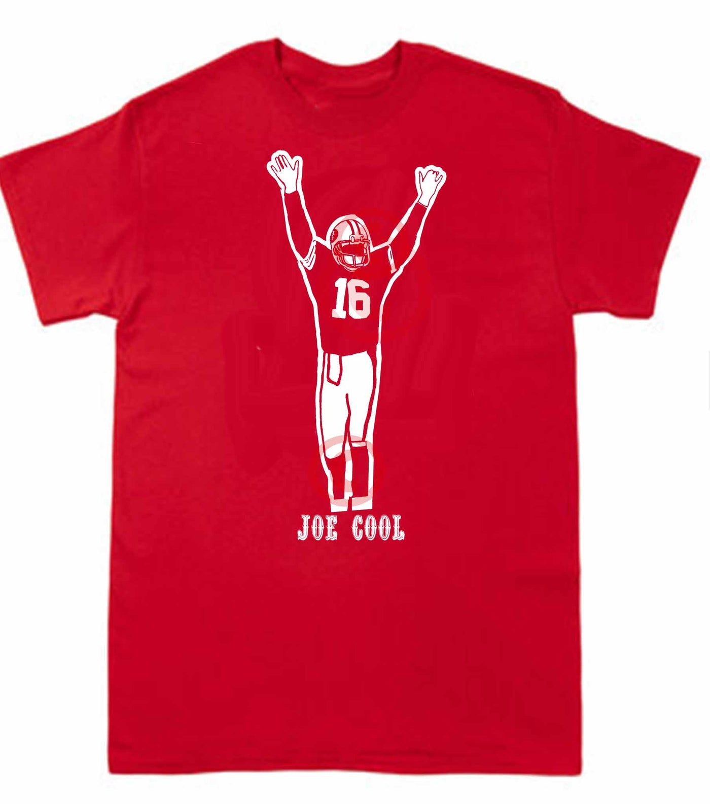 Joe Cool Red Shirt // Christmas Gift, Fathers day gift Joe Montana Shirt