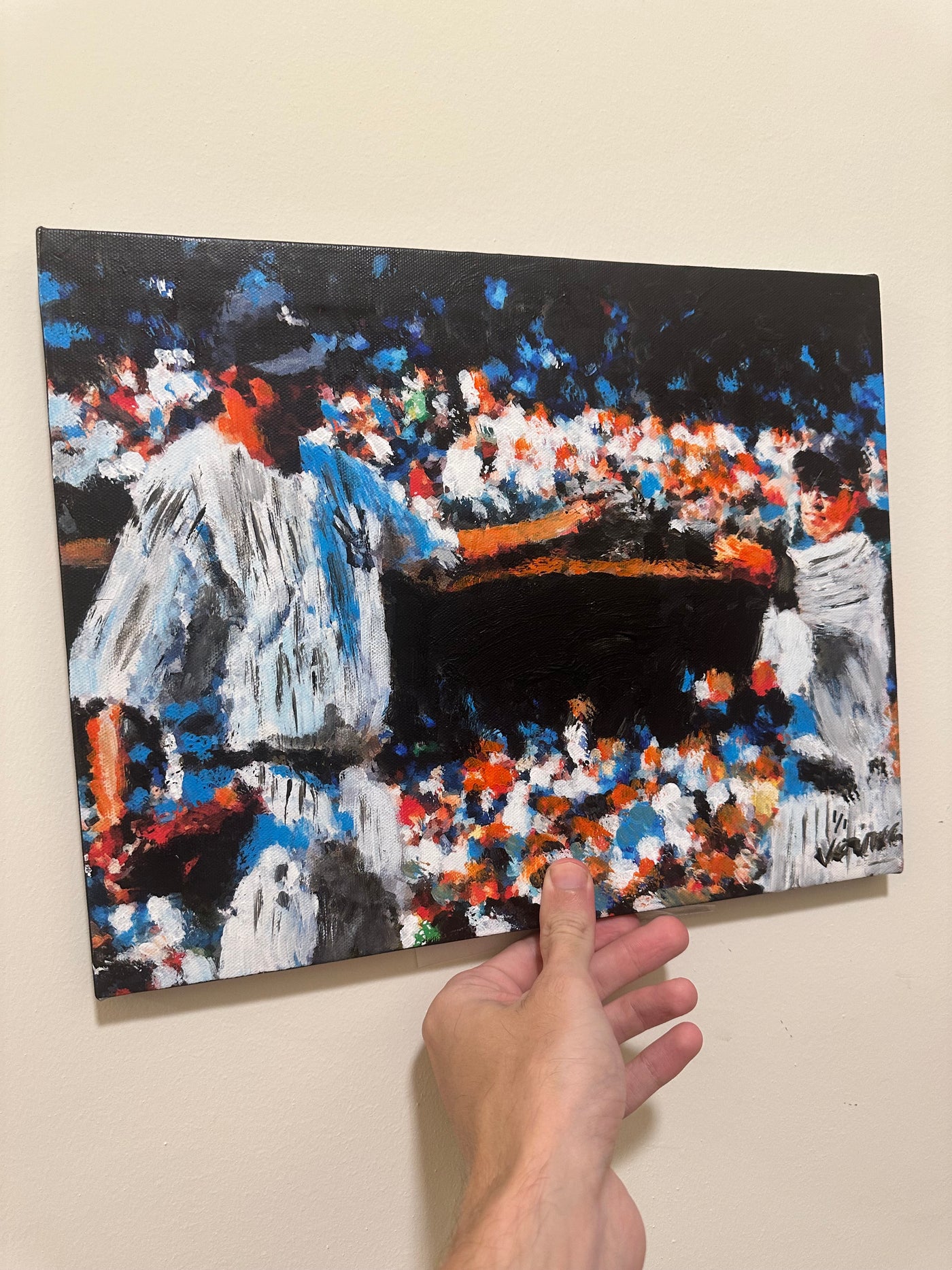 Ichiro Suzuki & cc sabathia painting 11x14