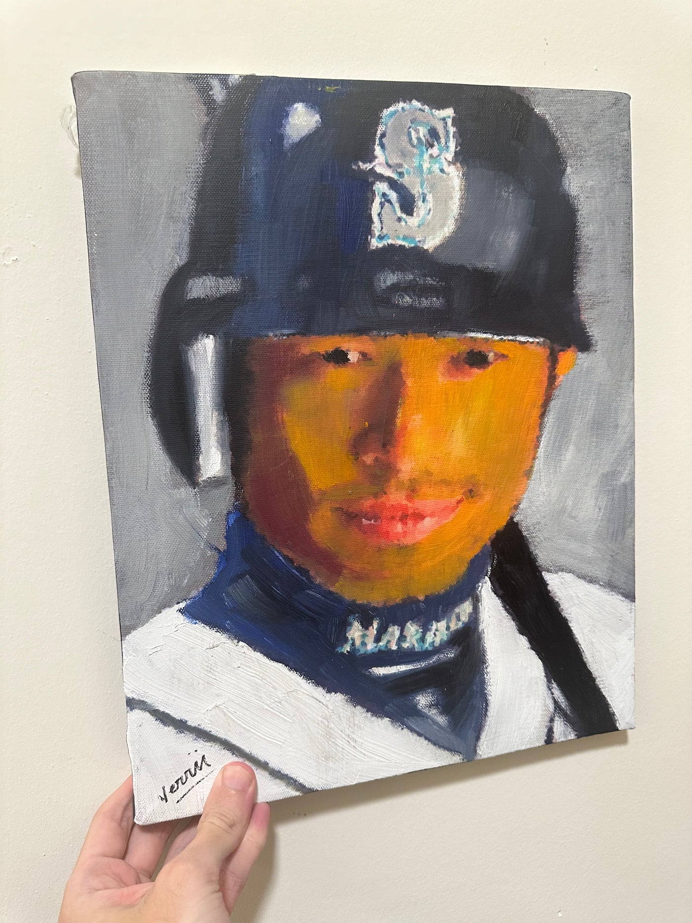 Ichiro Suzuki painting 11x14