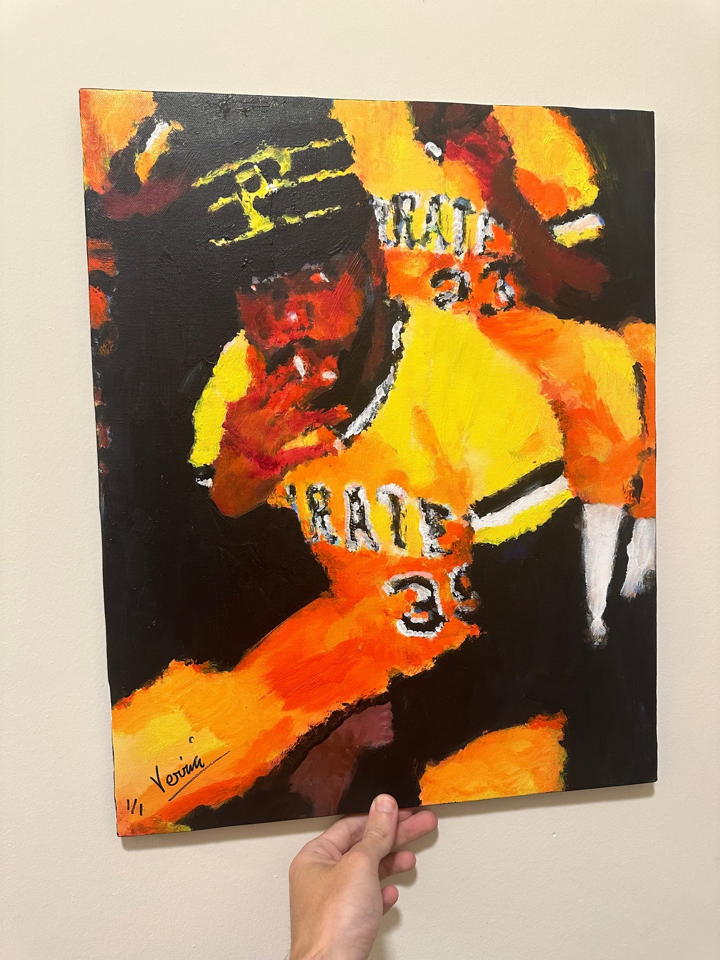Dave Parker Pittsburgh pirates 16x20 painting