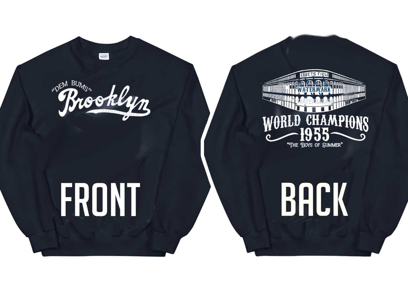 EBBETS FIELD Sweatshirt Crewneck Brooklyn Dodgers shirt