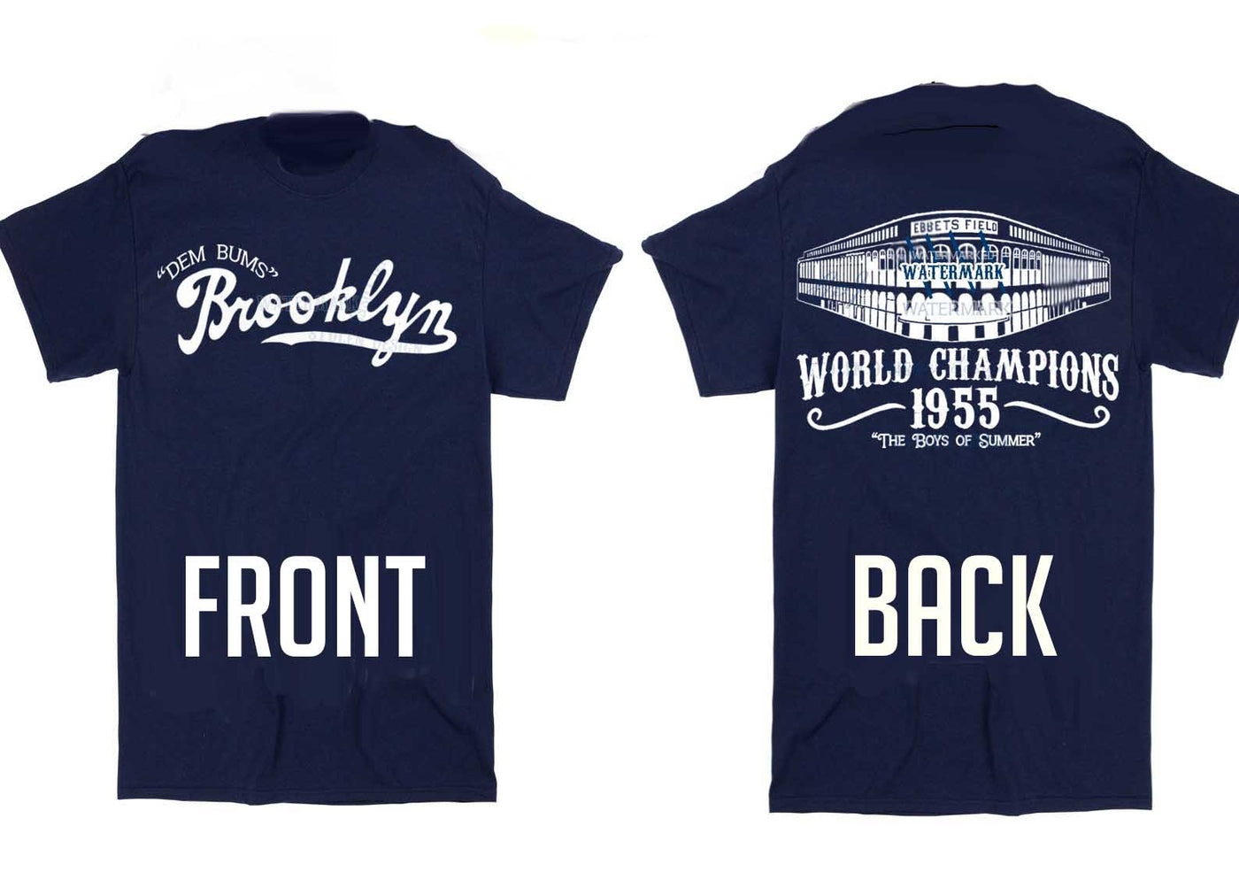 Dem Bums Ebbets Field 1955 World Champions Shirt Brooklyn Dodgers shirt