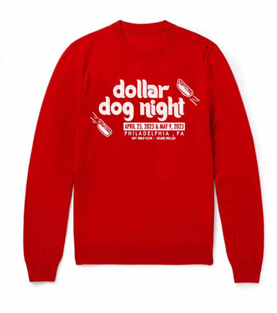 One Dollar Hot Dog Night Philadephia Baseball Sweatshirt Crewneck Christmas Gift, Fathers day Gift