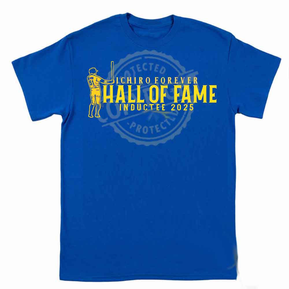 2025 ichiro hall of fame shirt Cooperstown Induction shirt