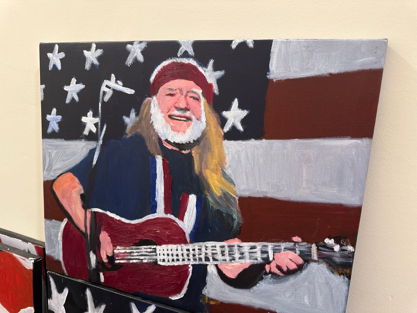 "The Highway Man" Willie Nelson Painting