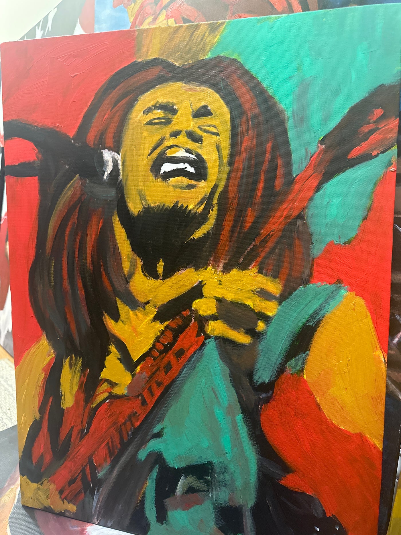 "Jamming" Bob Marley Painting