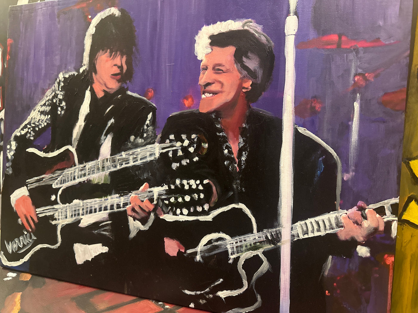 "On a Prayer" Richie Sambora & Jon Bon Jovi Painting