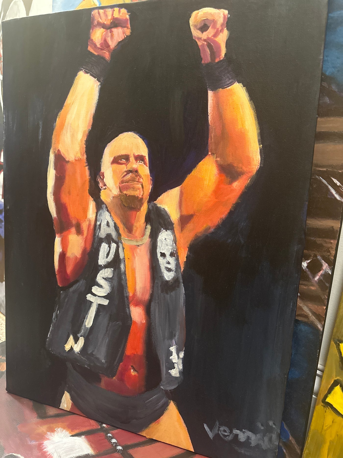 "Stone Cold" Steve Austin Painting