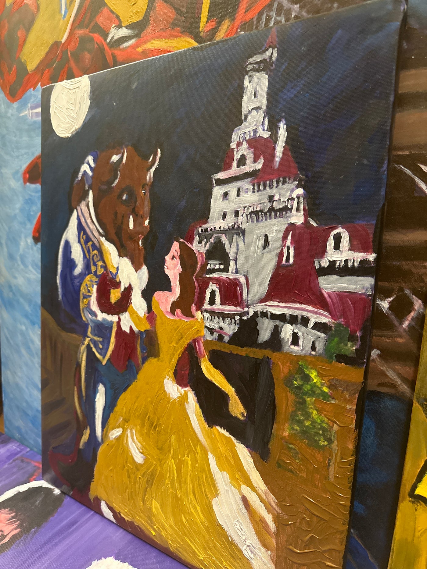 "Belle of the Ball" Beauty and the Beast Painting