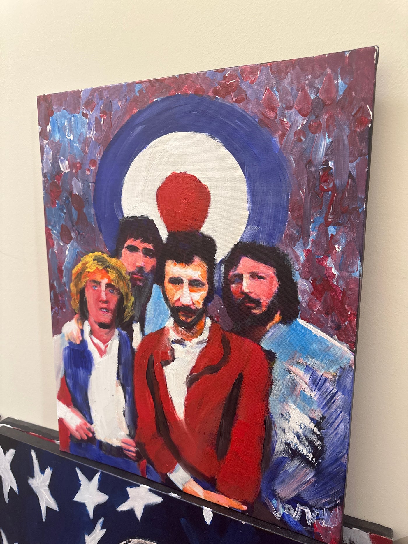 "Who the Fuck are You?" Pete Townshend and Roger Daltrey Painting