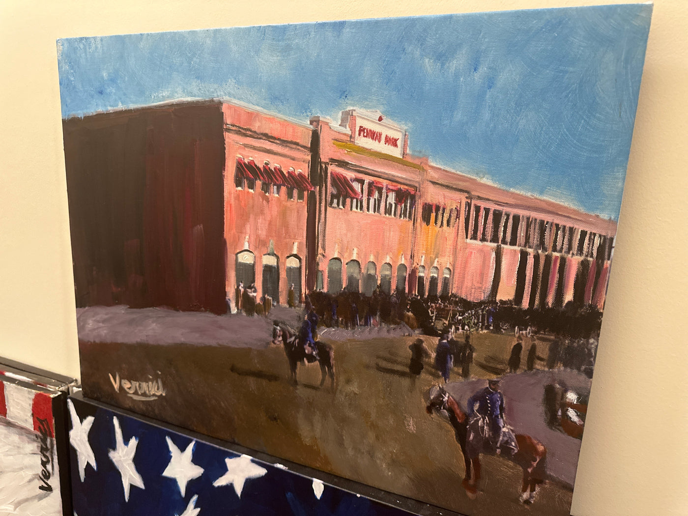 "The First Opening Day" Fenway Park Painting