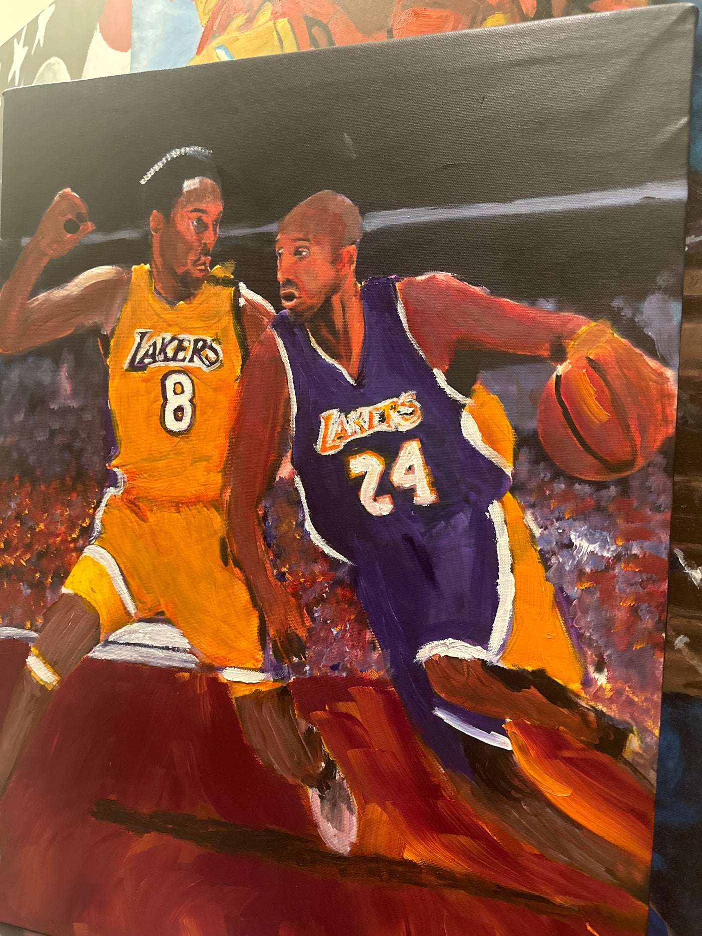 "KB vs KB" Kobe Bryant Painting