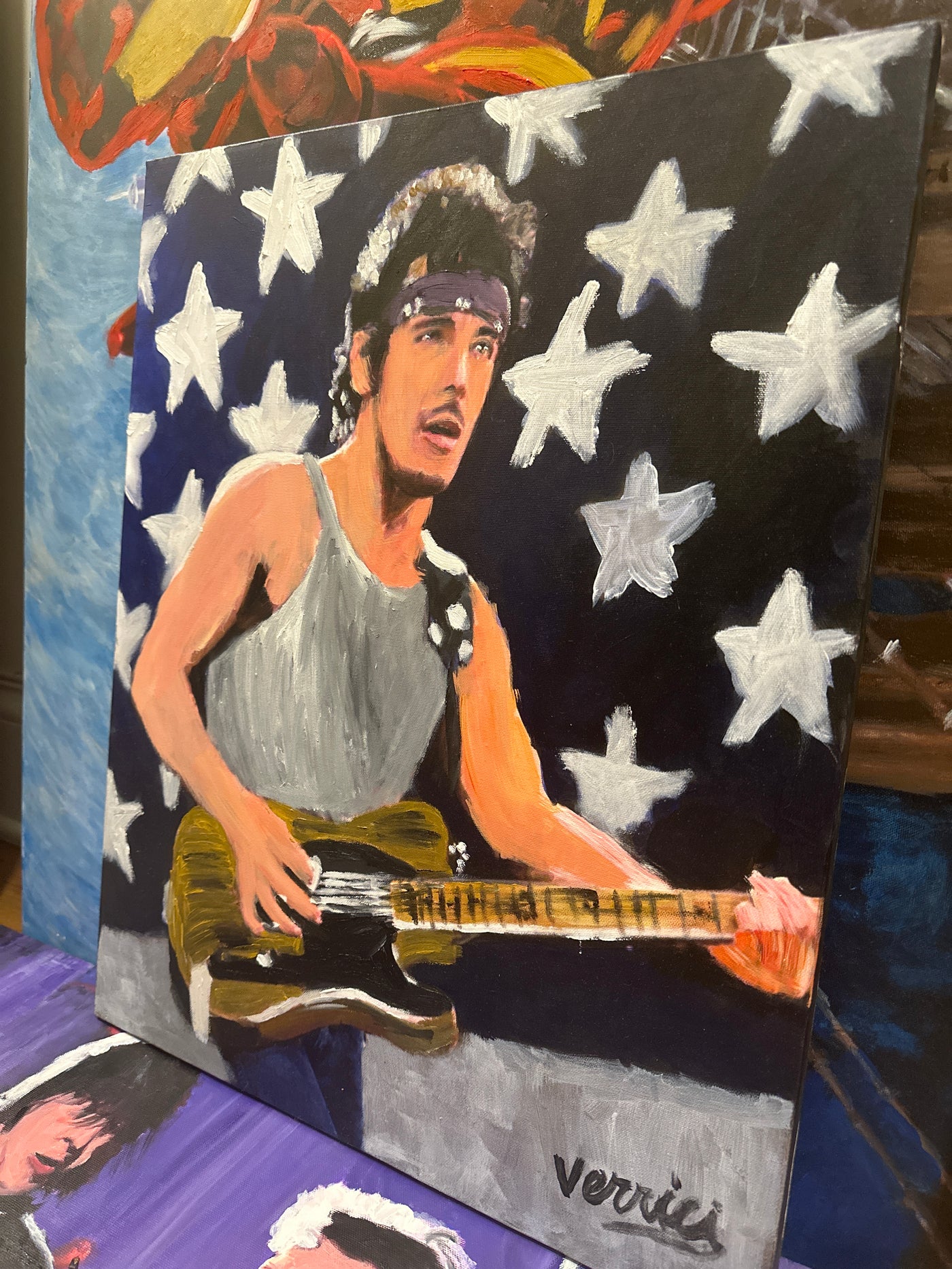 "Boss" Bruce Springsteen Painting