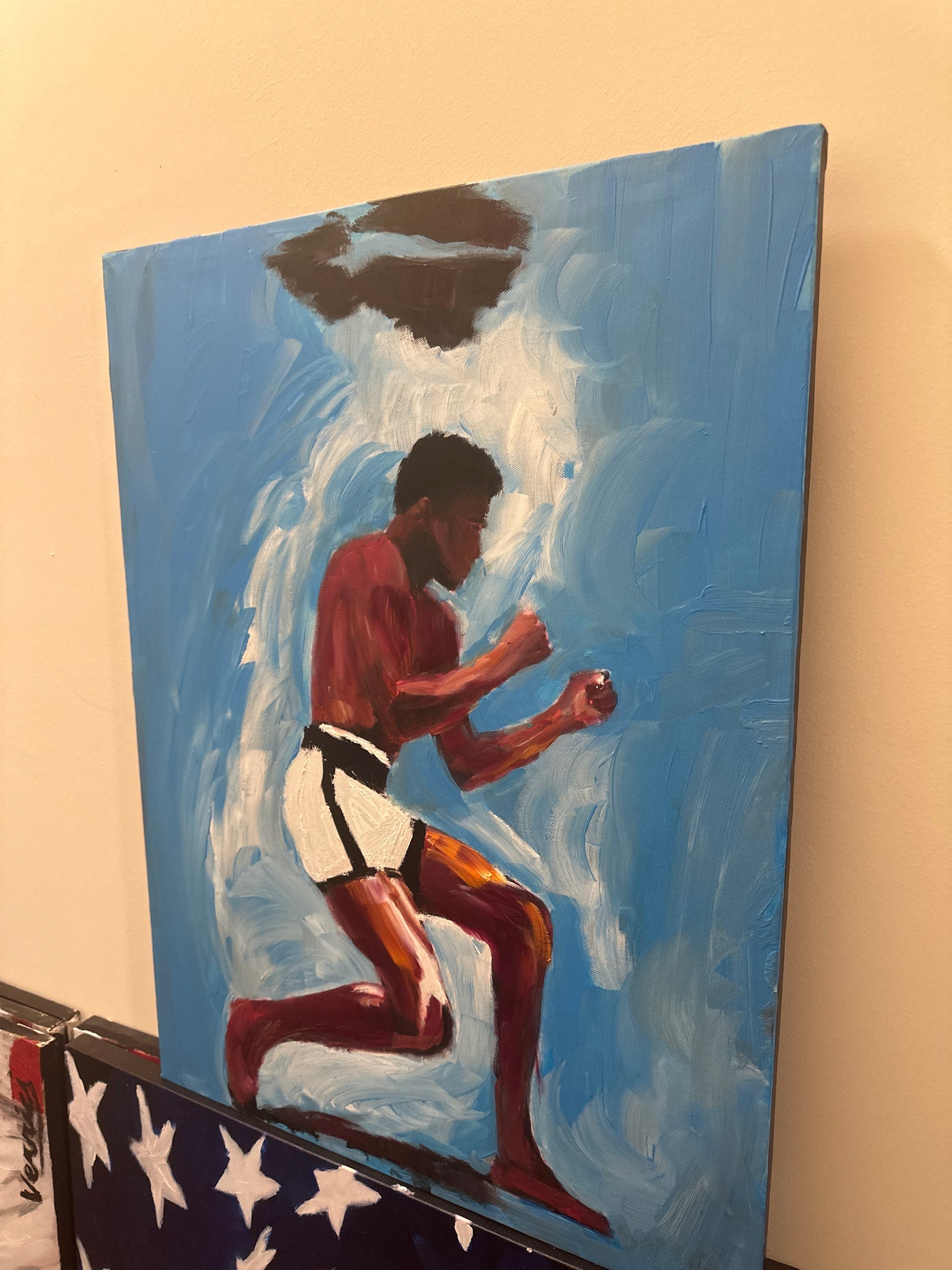 "Underwater Shadow Boxing" Muhammed Ali Painting