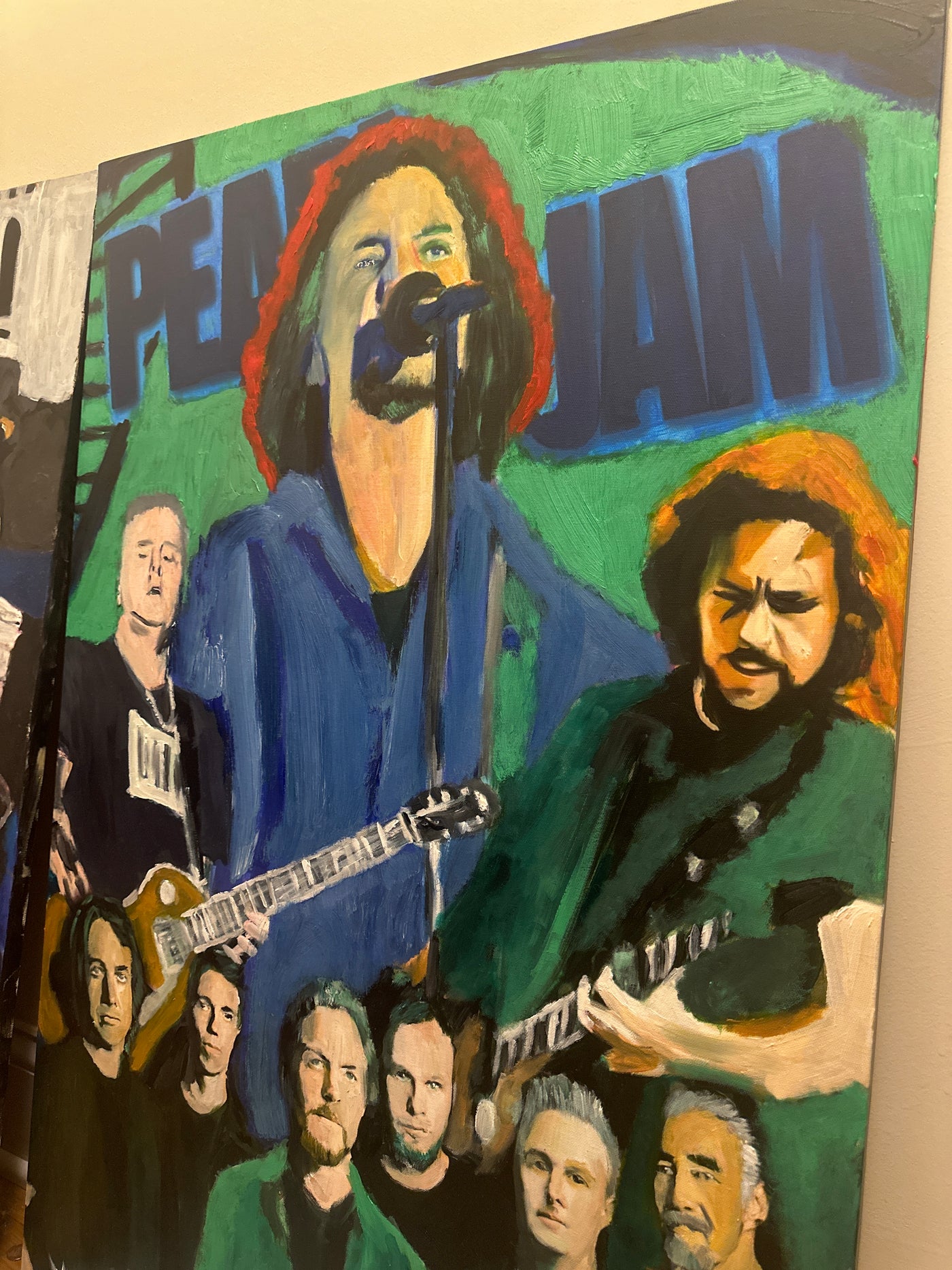 "Seattle Jam" Eddie Vedder Pearl Jam Painting