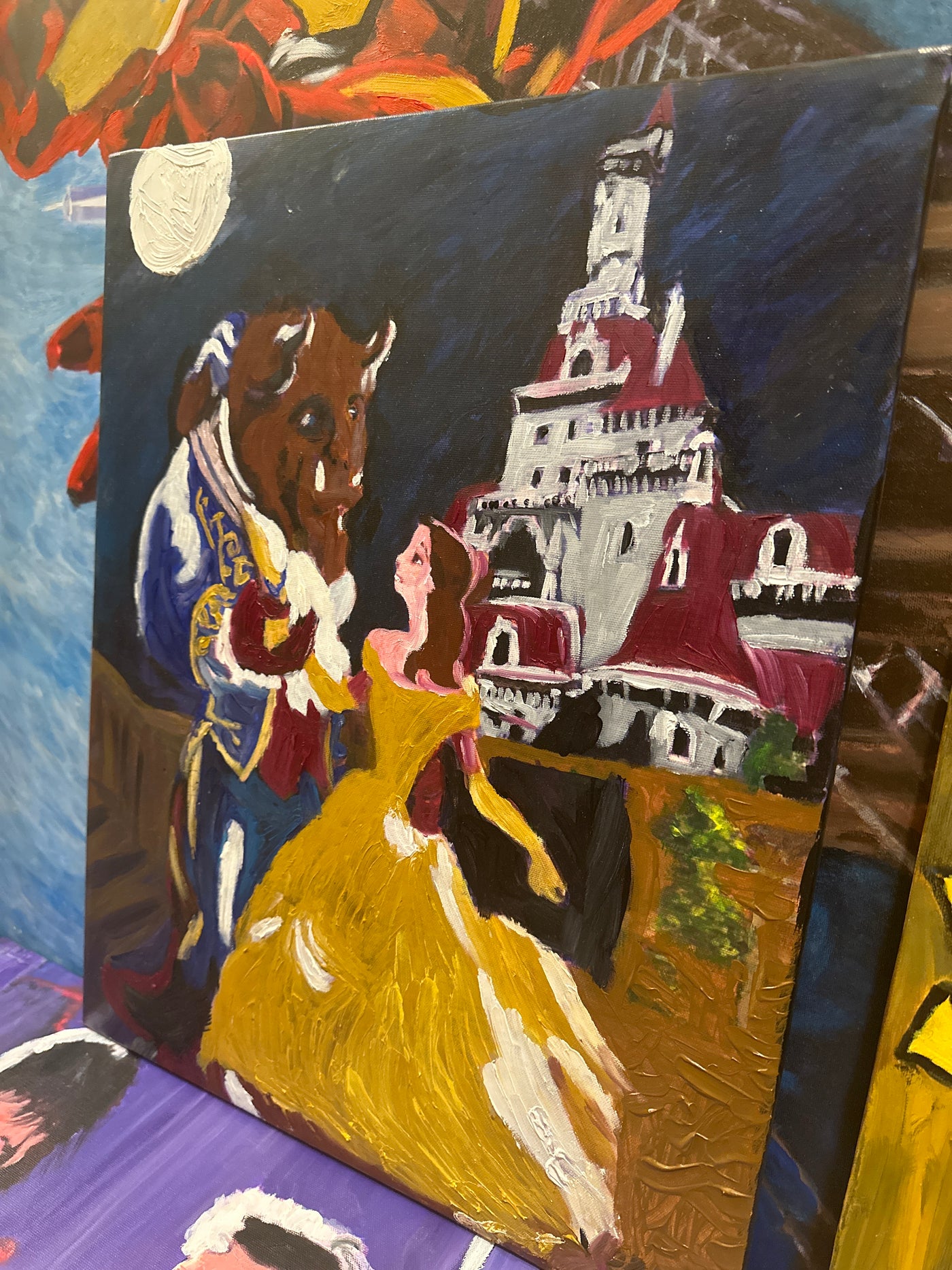 "Belle of the Ball" Beauty and the Beast Painting