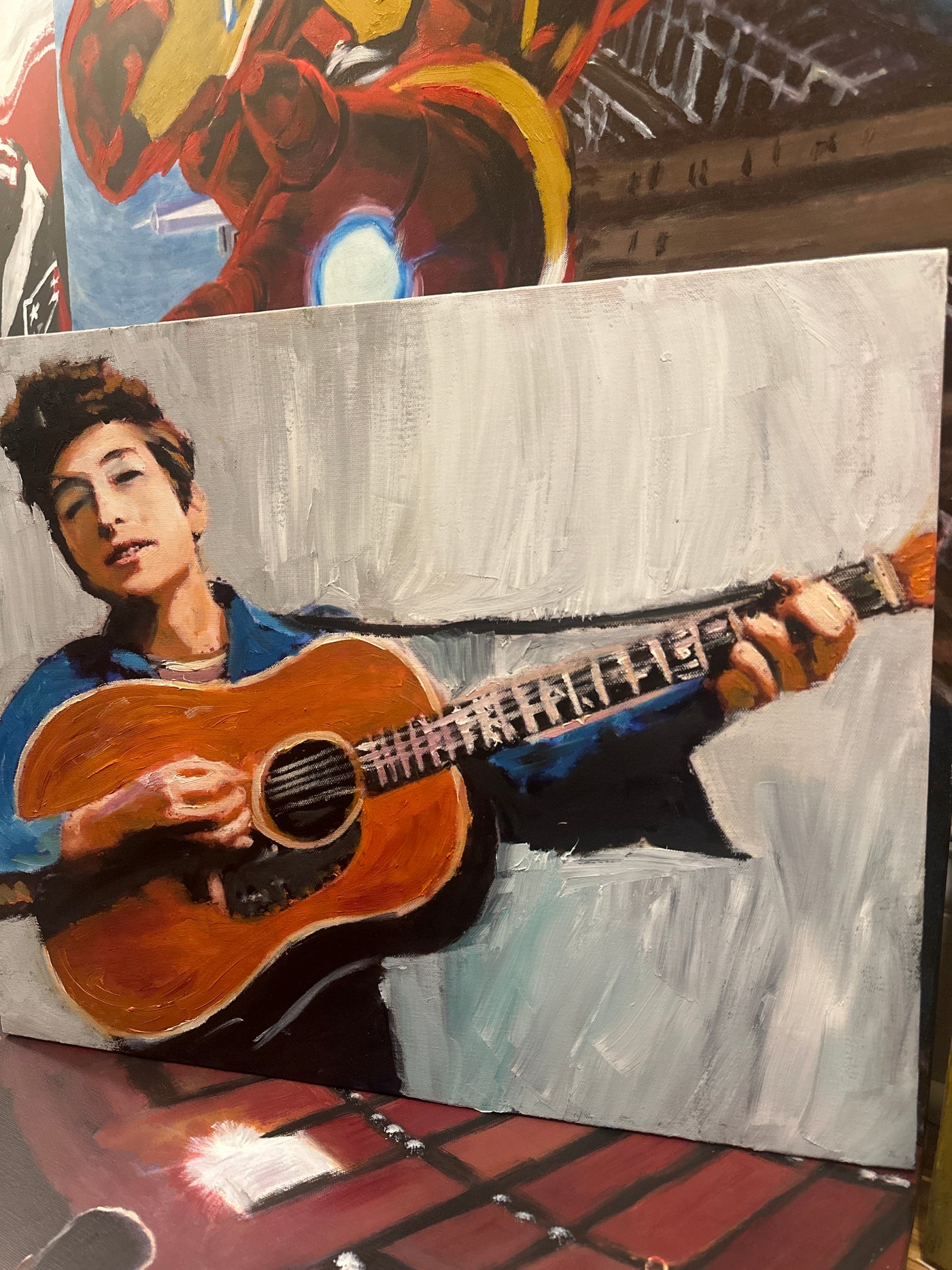 "Tangled up in Lyrics" Bob Dylan Painting