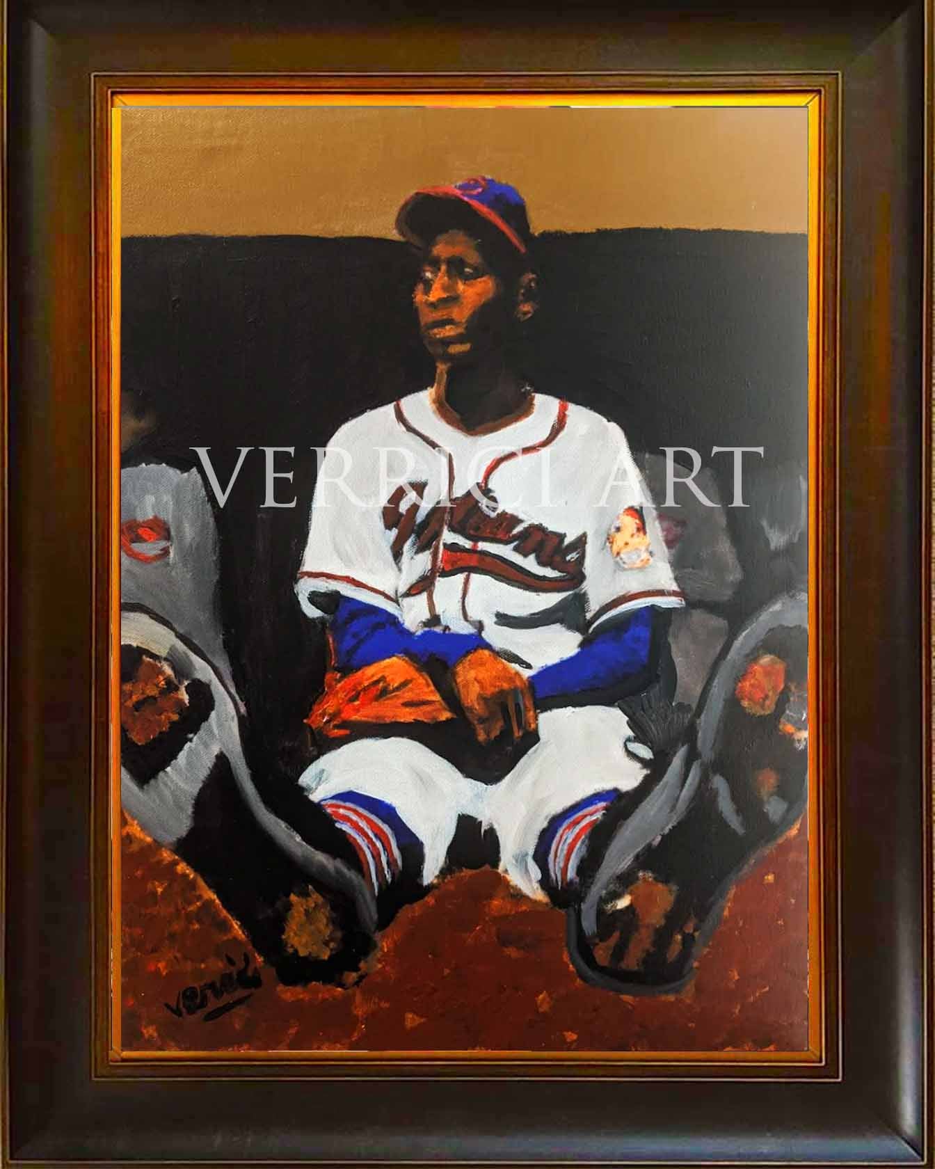 "Waiting for his Turn" Satchel Paige Painting