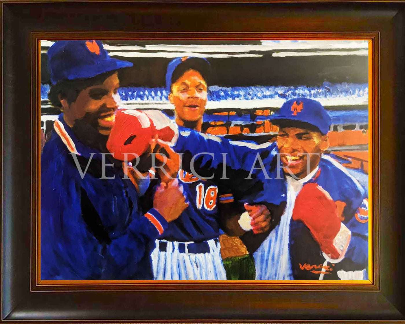 "Cocaine Cowboys" Mike Tyson vs Doc Gooden and Darryl Strawberry Painting