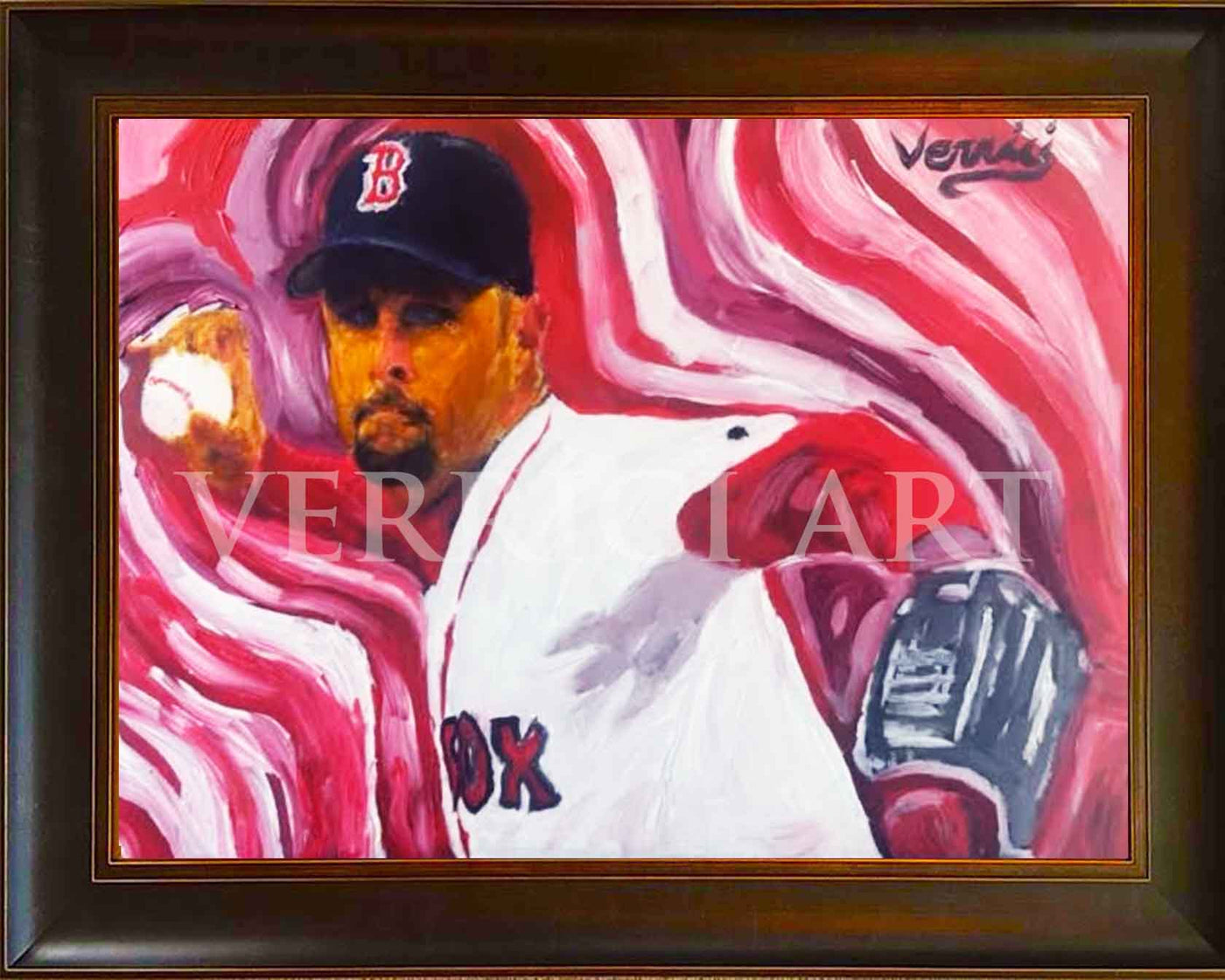 Tim Wakefield Painting Boston Red Sox Art