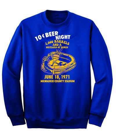 10 Cent Beer Night Milwaukee County Stadium Shirt