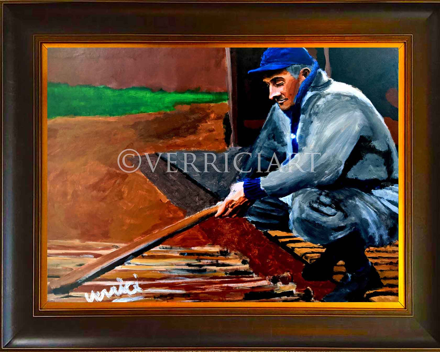 "Choose Your Weapon" Honus Wagner Painting