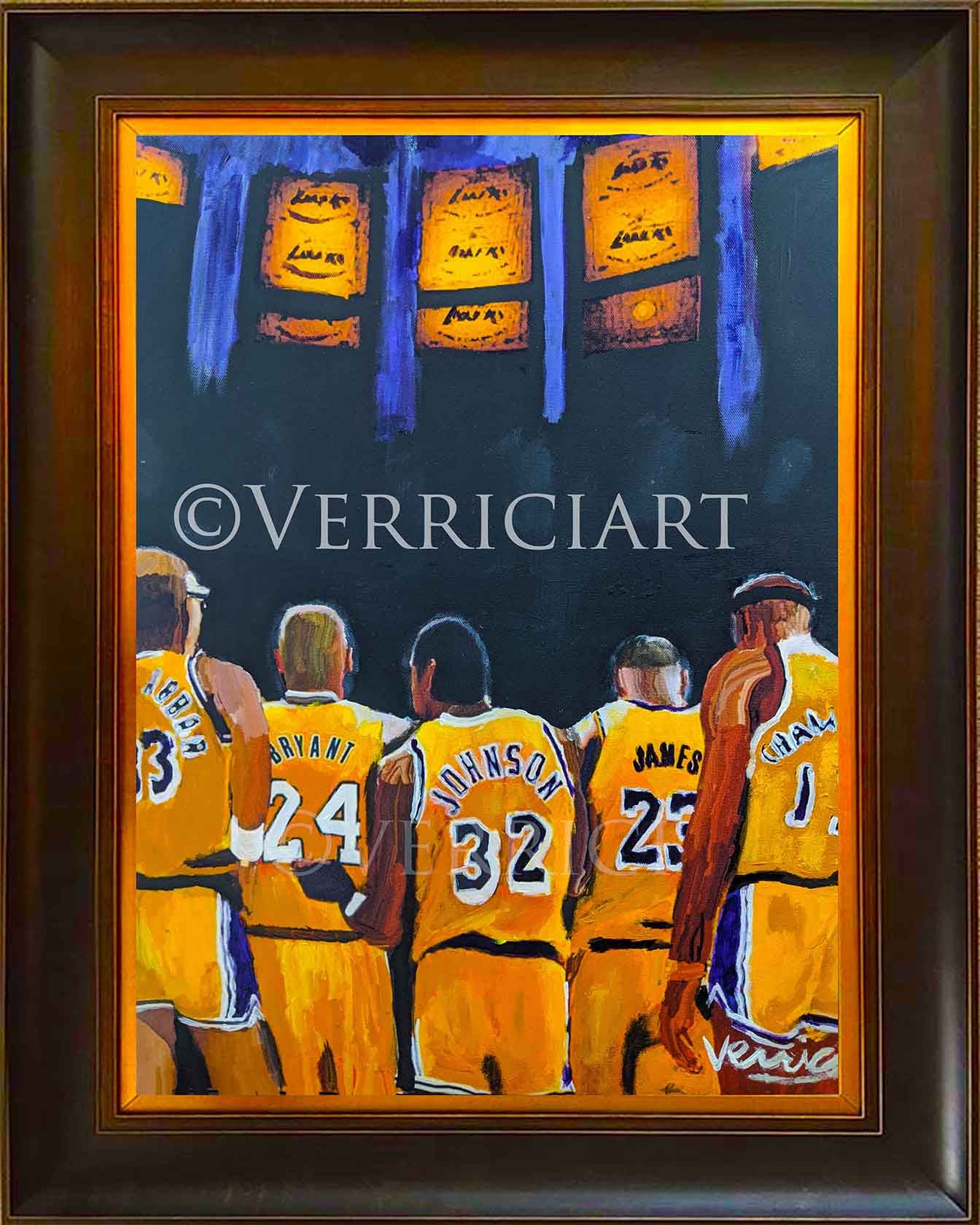 "Lake Show" Los Angeles Basketball Painting