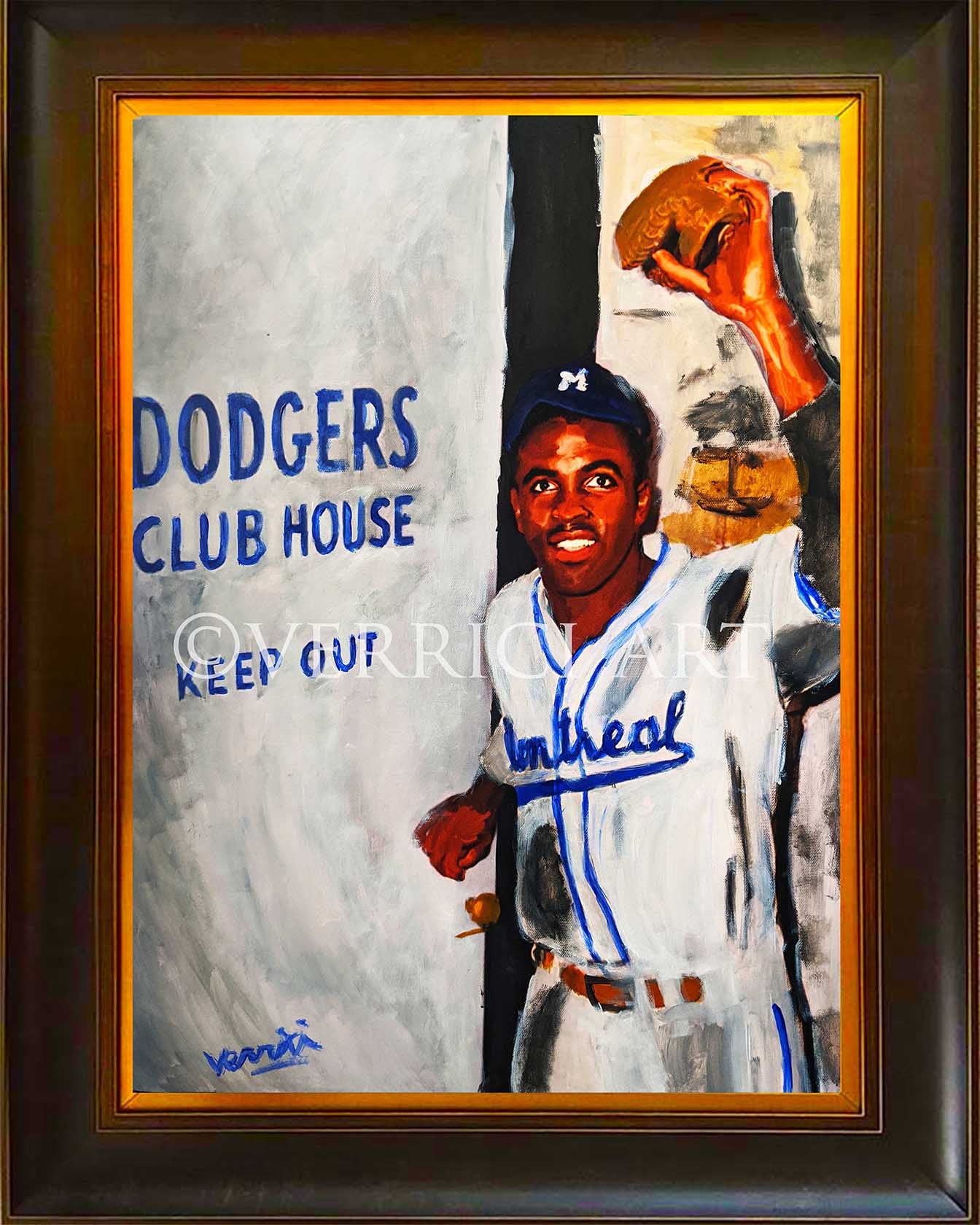 "Breaking Barriers" Jackie Robinson Painting