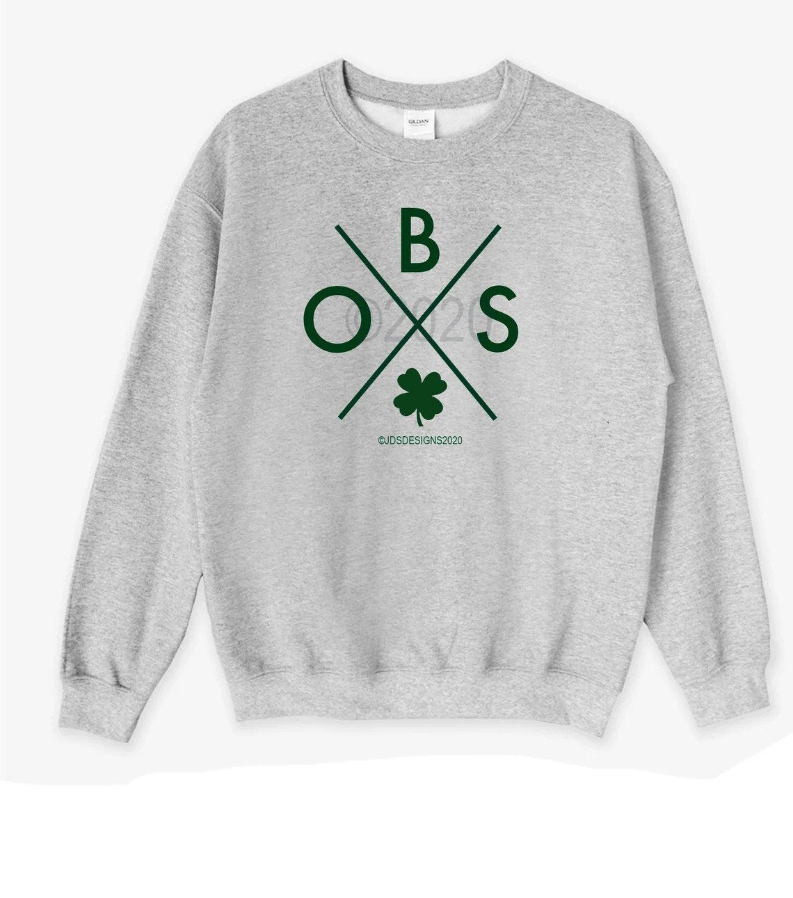 Boston Basketball Vintage Mens and Ladies Clover crossed Crewneck Christmas gift or birthday gift Sweatshirt for a celtics fan shirt