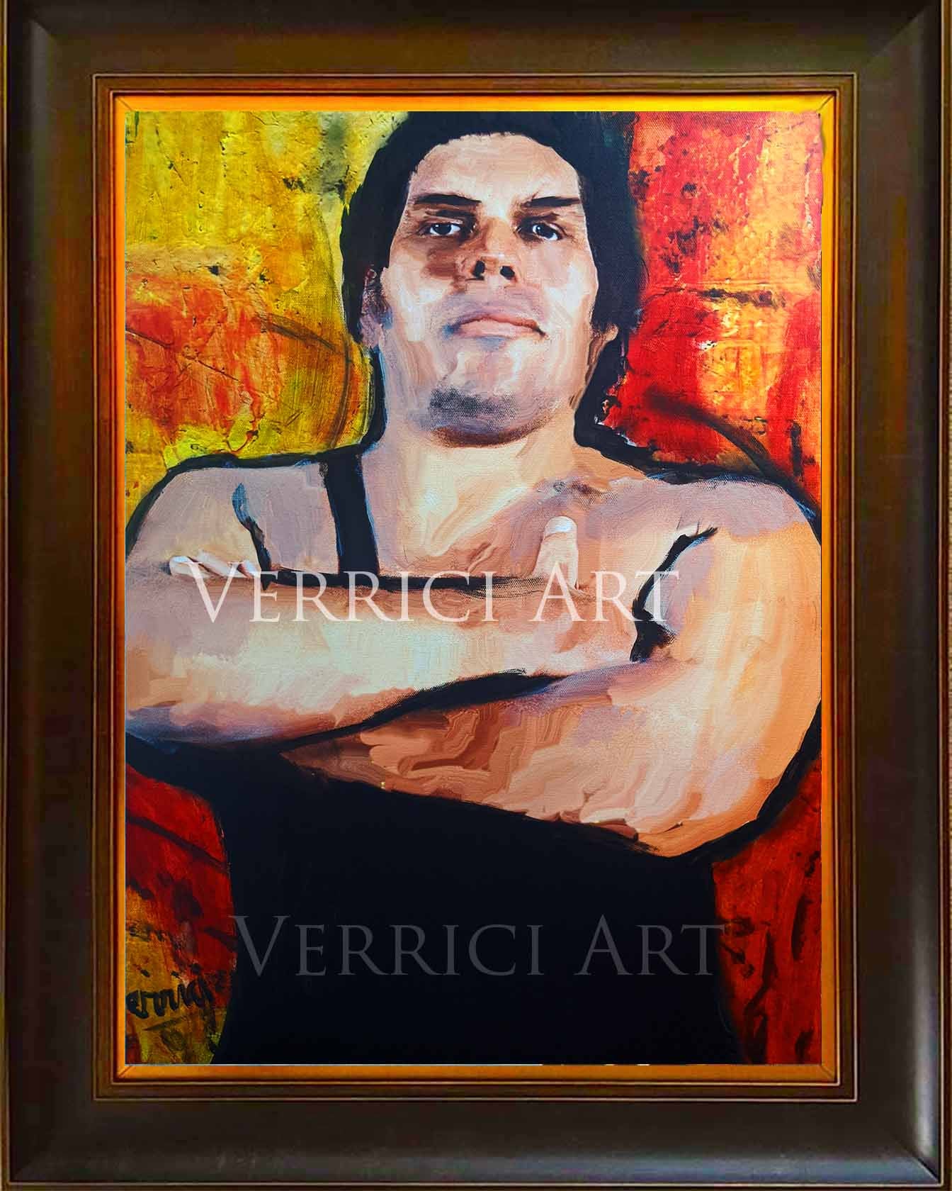 Andre "The Giant" Wrestling Painting