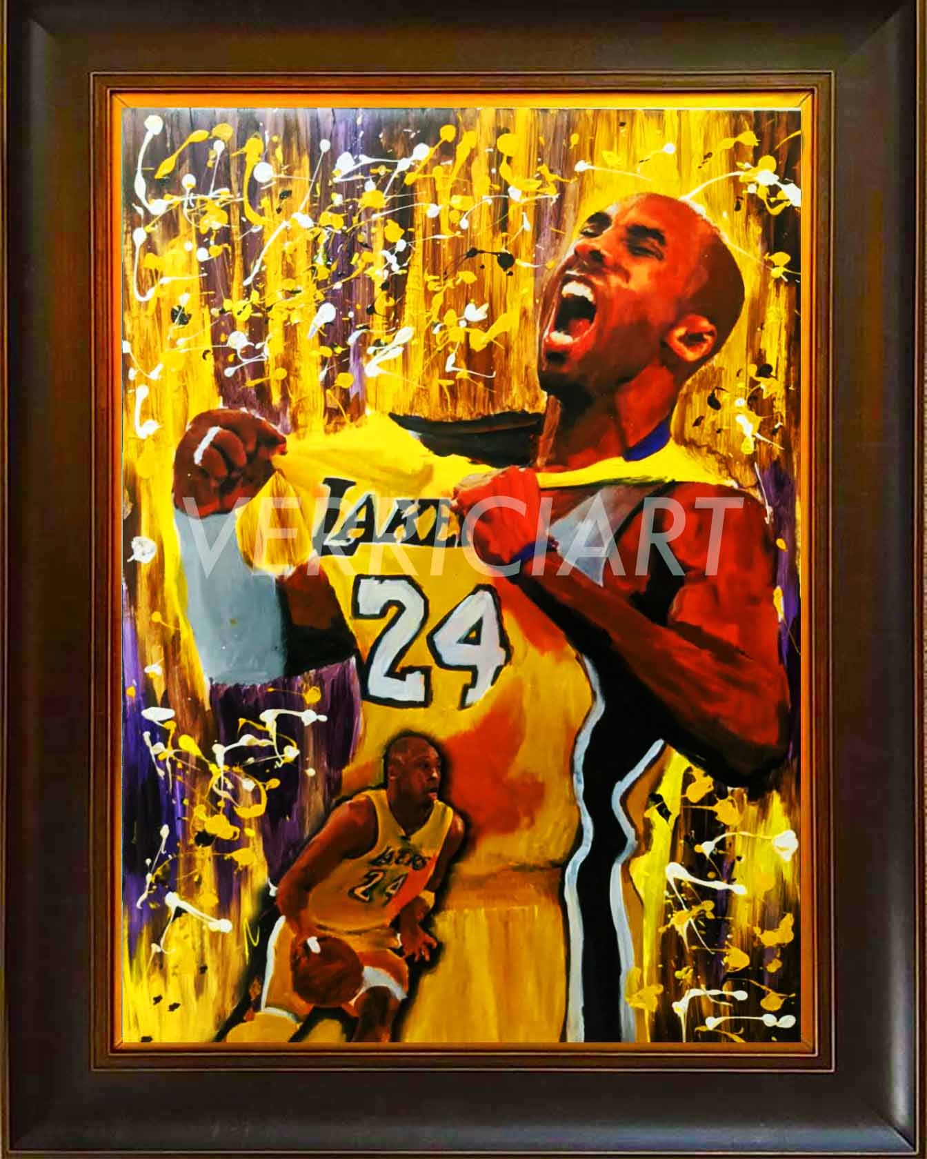 "The Scream" Kobe Bryant Painting