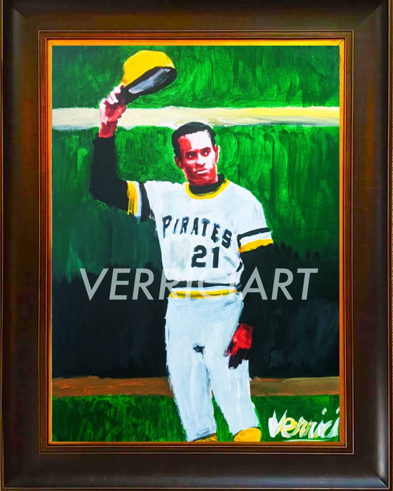 "Mr 3,000" Roberto Clemente Painting (11x14)