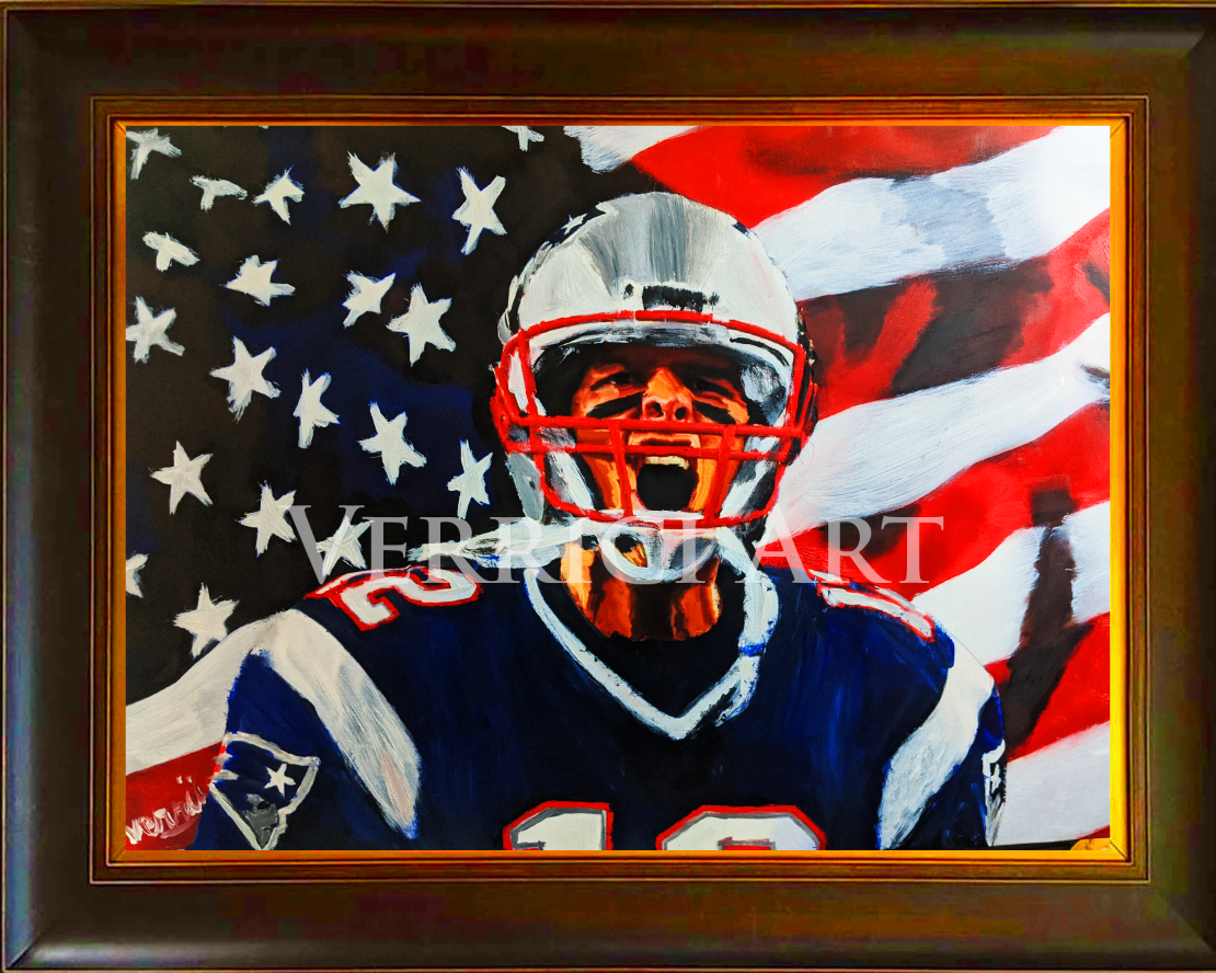 'The Scream" Tom Brady Painting