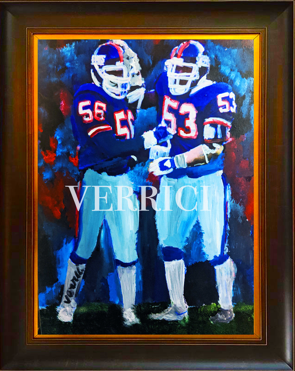 "L.T and Harry" Lawrence Taylor and Harry Carson Painting