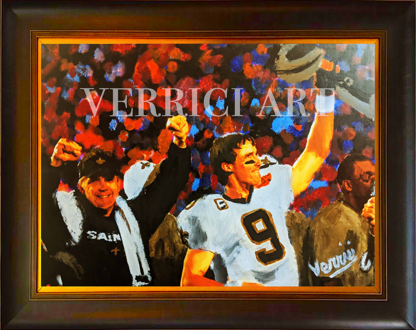 "Feeling Breezy" Drew Brees and Sean Payton New Orleans Saints Painting