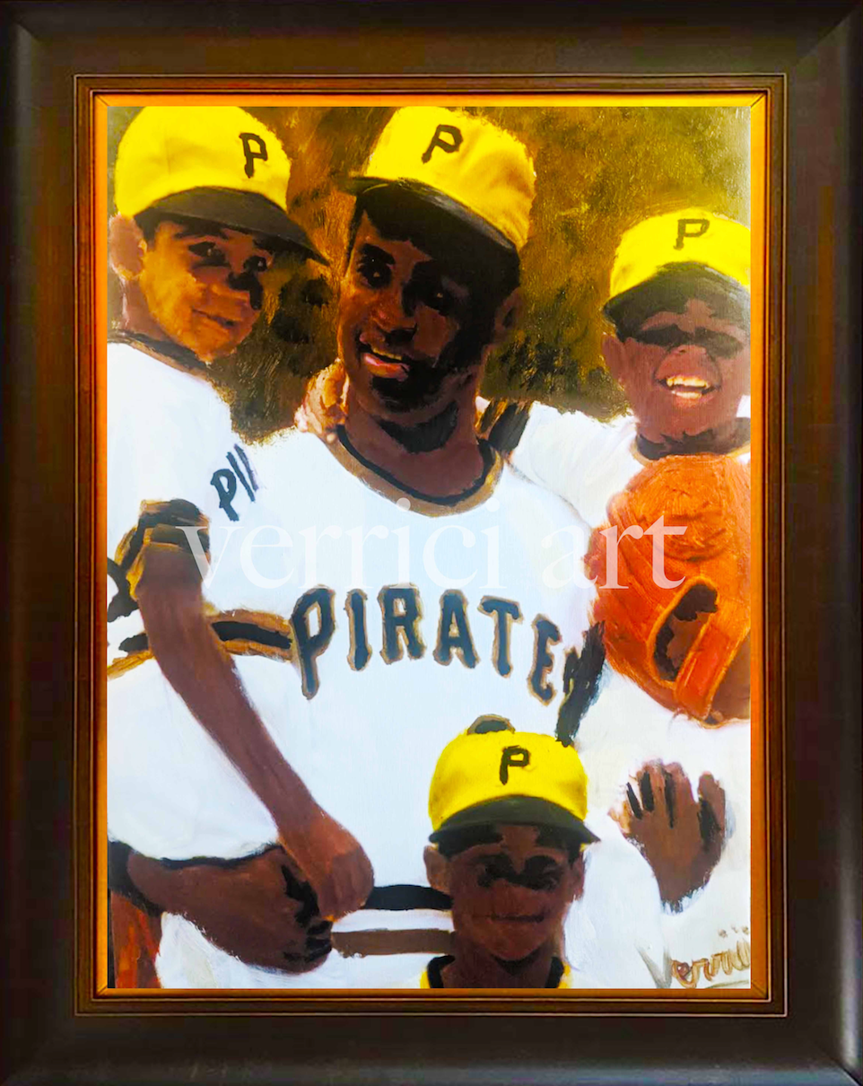 "Humanitarian & Baseball Legend" Roberto Clemente Painting