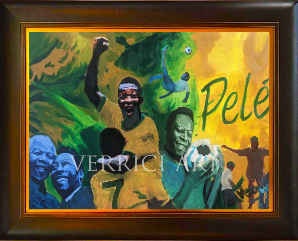 "Generational Greatness" Pele Painting