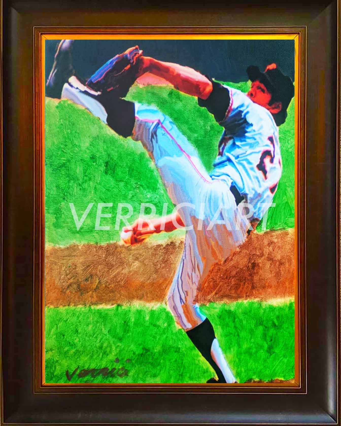 "Juan Gone" Juan Marichal Painting (11x14