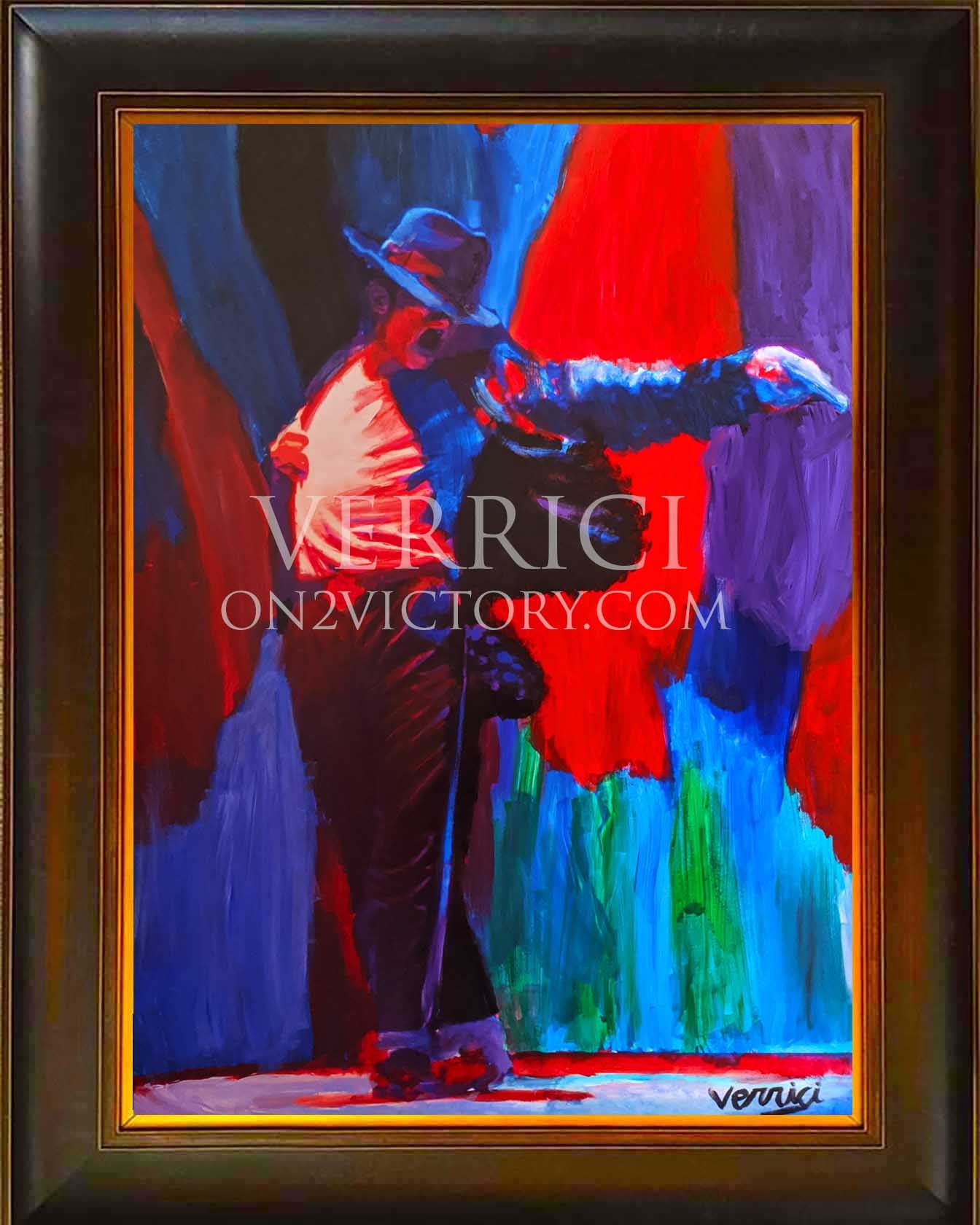 "Moon Walk" Micheal Jackson Painting