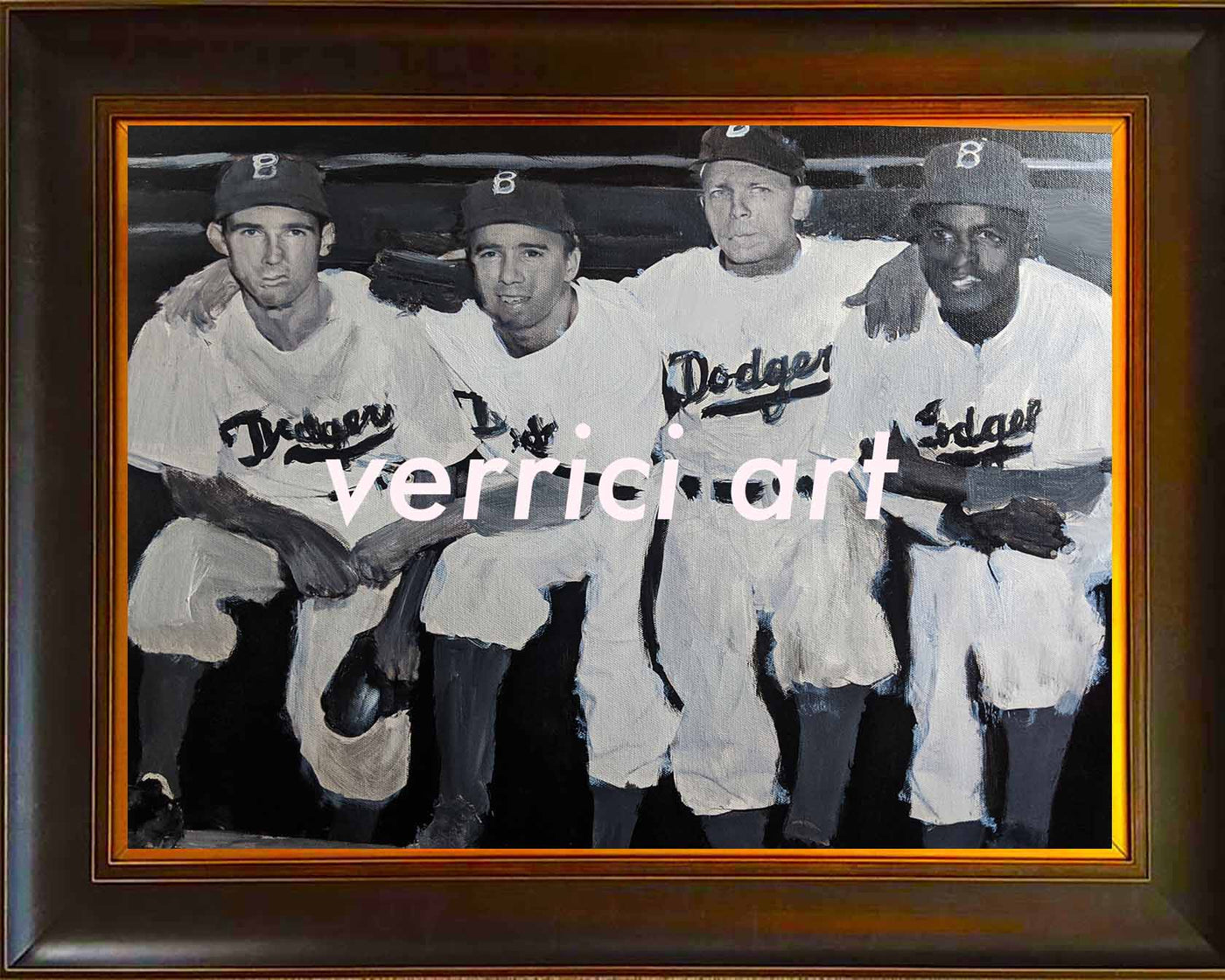 Jackie Robinson First Game Painting – ON2VICTORY