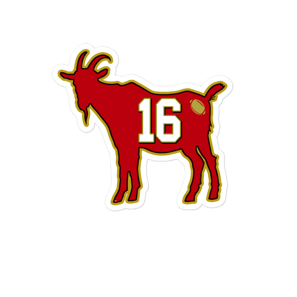 San Francisco Football Goat sticker