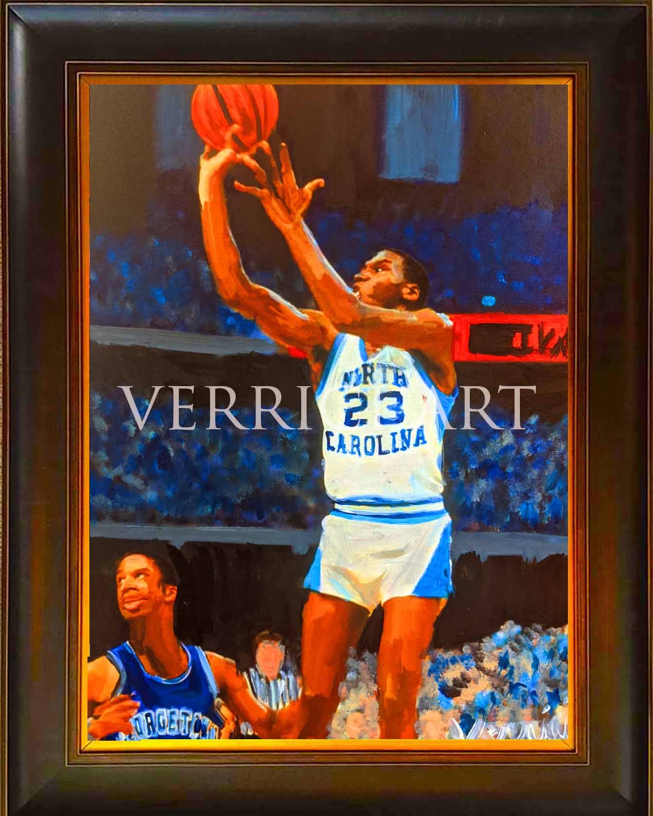 "Game Winner" Micheal Jordan North Carolina Painting