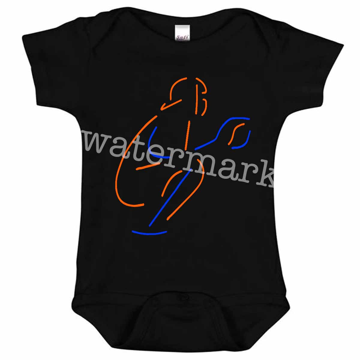 Shea Stadium Neon Catcher One Piece BabySuit