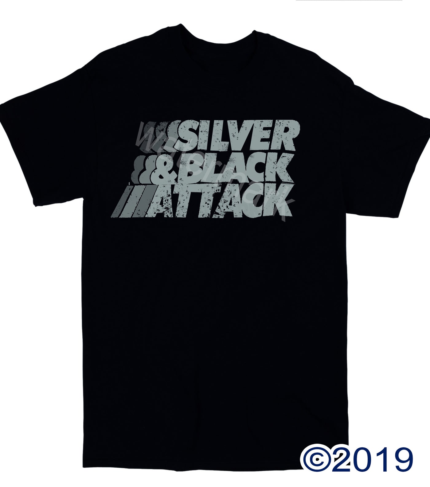 Silver and Black Attack Shirt