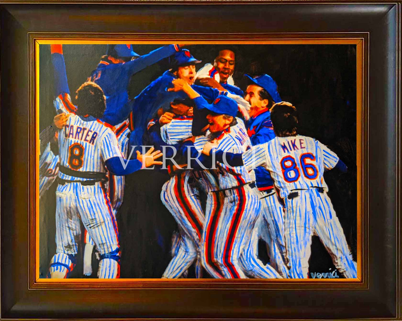 "Amazin 86" New York Mets 1986 Championship Celebration Painting